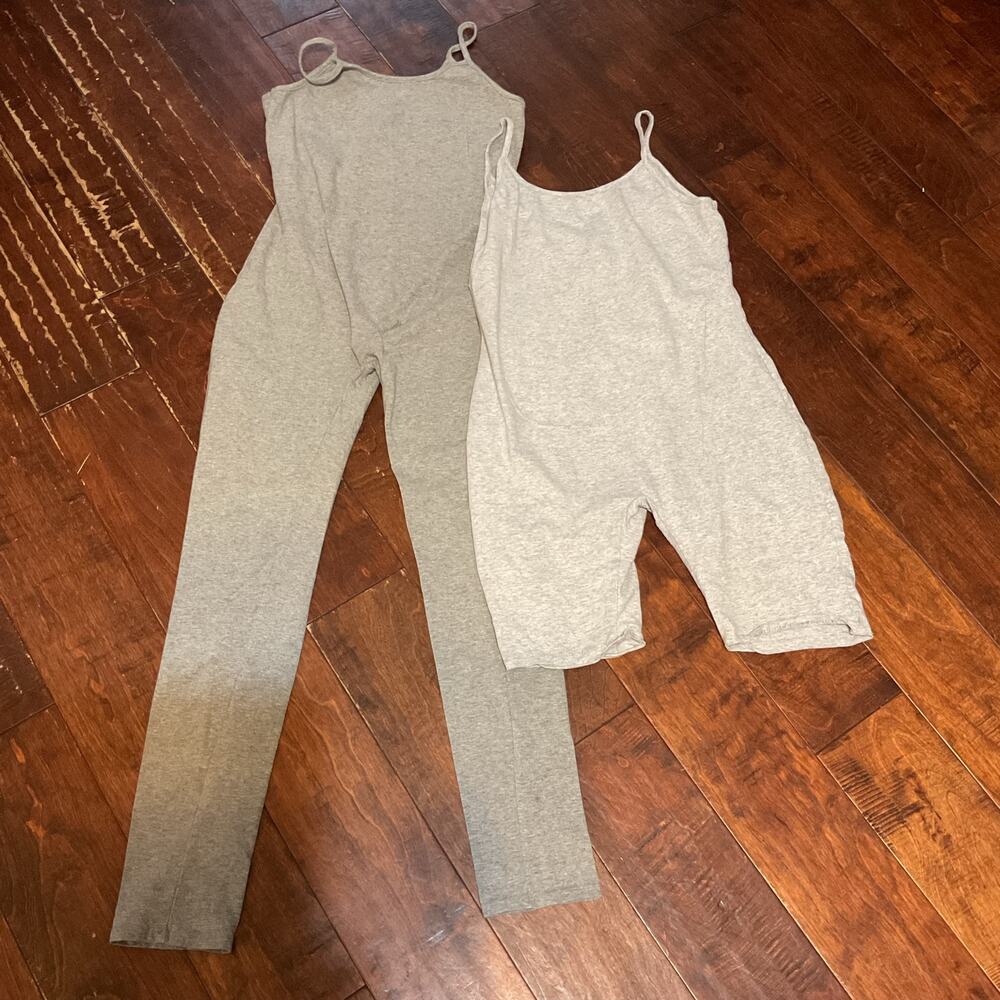 JNK Spaghetti Strap Seamless Jumpsuits Short & Long - Sz Large